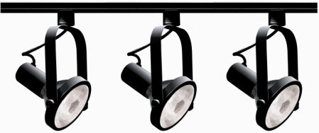 Myhouse Lighting Nuvo Lighting - TK317 - Three Light Track Kit - Track Lighting Kits Black - Black