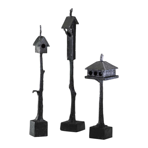Myhouse Lighting Cyan - 01874 - Sculpture - Bird House - Bronze