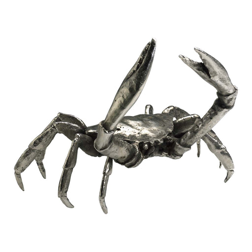 Myhouse Lighting Cyan - 01897 - Sculpture - Large Crab - Silver Leaf