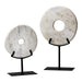 Myhouse Lighting Cyan - 02308 - Sculpture - Disk On Stand - White