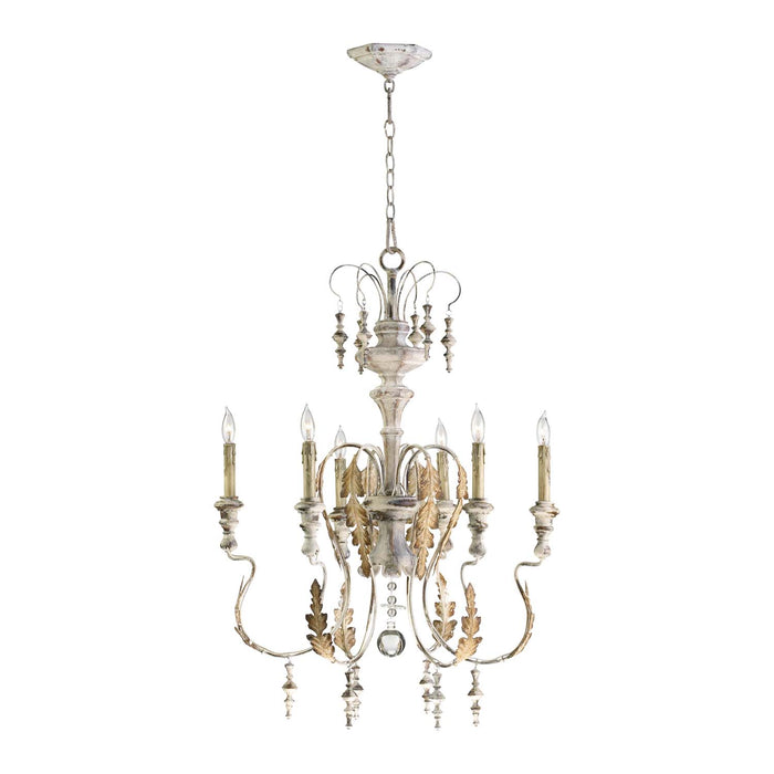 Myhouse Lighting Cyan - 04170 - Six Light Chandelier - Motivo - Persian White