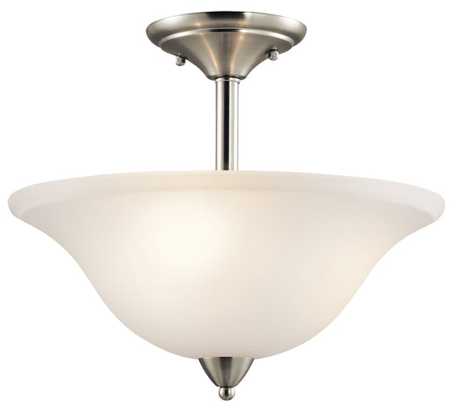 Myhouse Lighting Kichler - 42879NI - Three Light Semi Flush Mount - Nicholson - Brushed Nickel