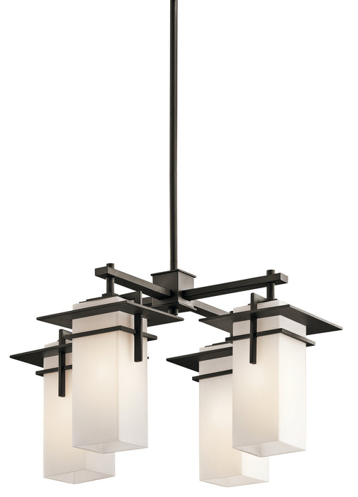 Myhouse Lighting Kichler - 49638OZ - Four Light Outdoor Chandelier - Caterham - Olde Bronze