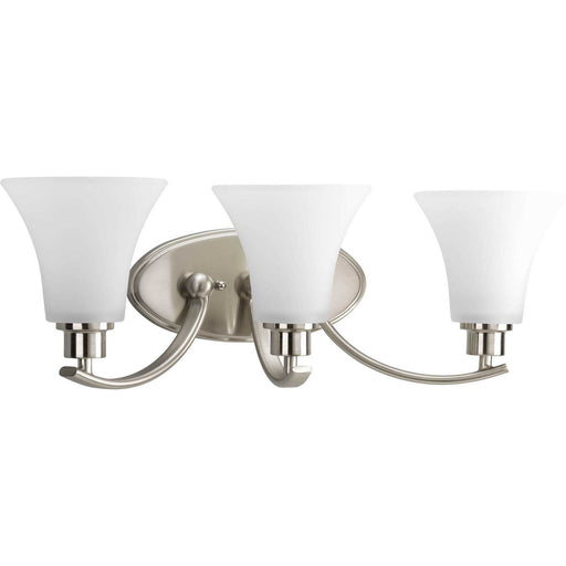 Myhouse Lighting Progress Lighting - P2002-09 - Three Light Bath Bracket - Joy - Brushed Nickel
