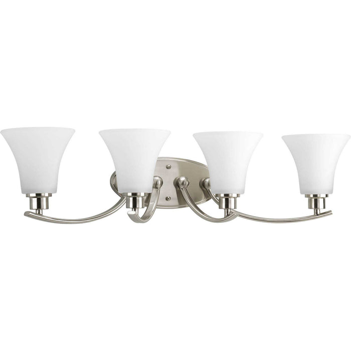 Myhouse Lighting Progress Lighting - P2003-09 - Four Light Bath Bracket - Joy - Brushed Nickel