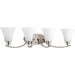 Myhouse Lighting Progress Lighting - P2003-09 - Four Light Bath Bracket - Joy - Brushed Nickel
