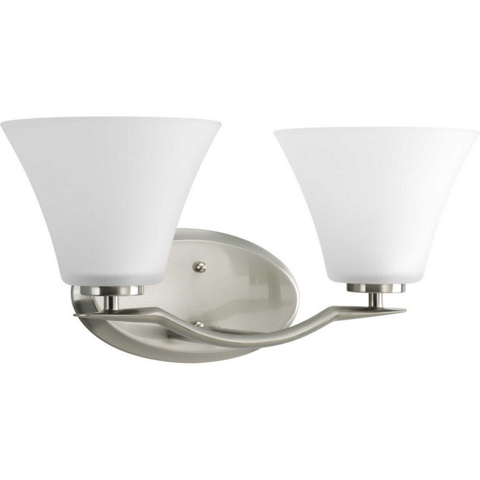 Myhouse Lighting Progress Lighting - P2005-09 - Two Light Bath Bracket - Bravo - Brushed Nickel