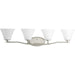 Myhouse Lighting Progress Lighting - P2007-09 - Four Light Bath Bracket - Bravo - Brushed Nickel