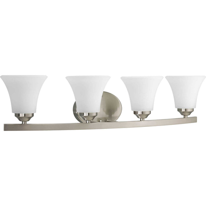 Myhouse Lighting Progress Lighting - P2011-09 - Four Light Bath Bracket - Adorn - Brushed Nickel