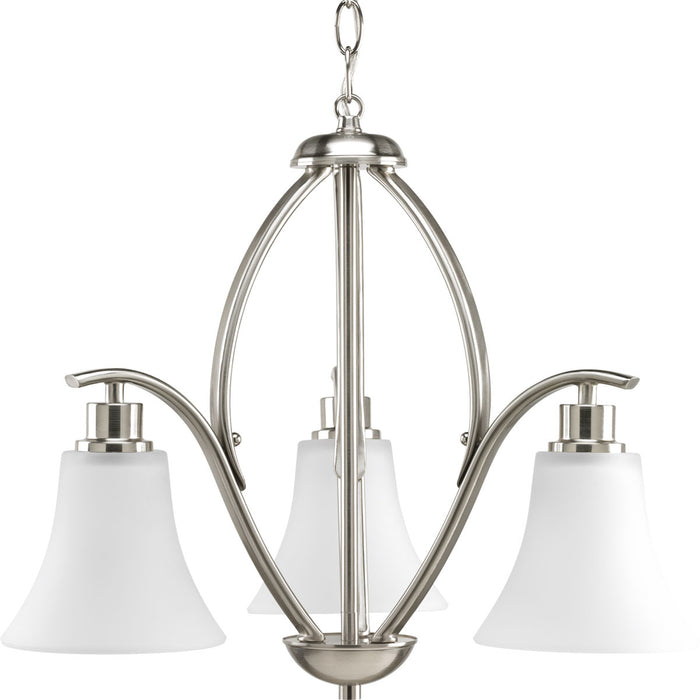 Myhouse Lighting Progress Lighting - P4489-09 - Three Light Chandelier - Joy - Brushed Nickel