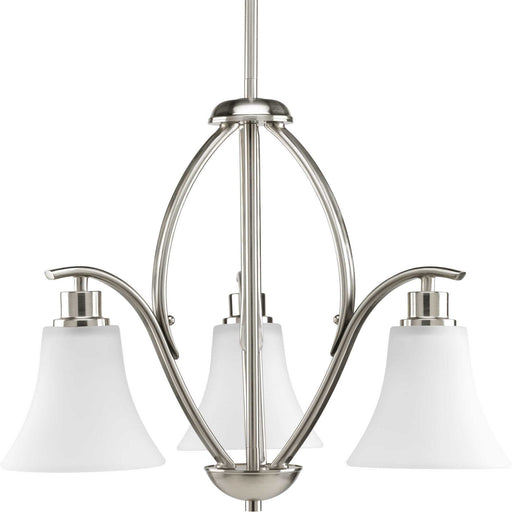 Myhouse Lighting Progress Lighting - P4489-09 - Three Light Chandelier - Joy - Brushed Nickel