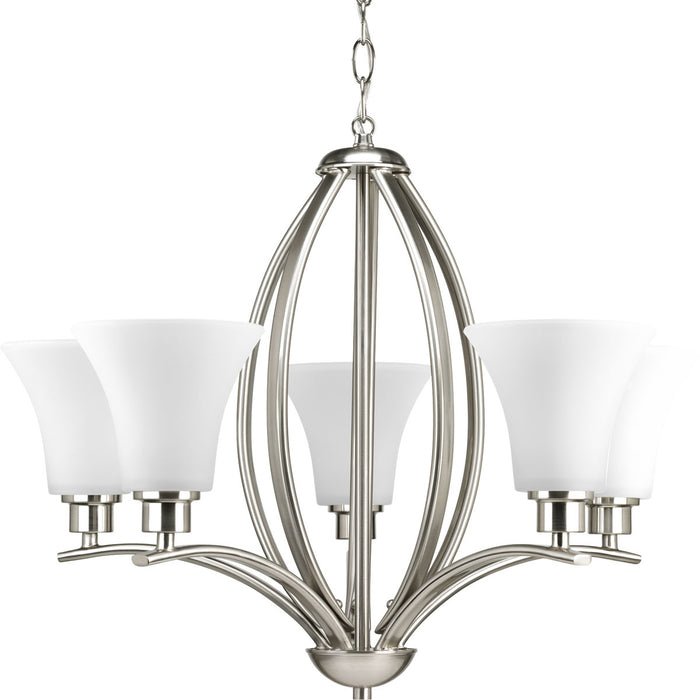 Myhouse Lighting Progress Lighting - P4490-09 - Five Light Chandelier - Joy - Brushed Nickel