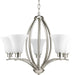 Myhouse Lighting Progress Lighting - P4490-09 - Five Light Chandelier - Joy - Brushed Nickel