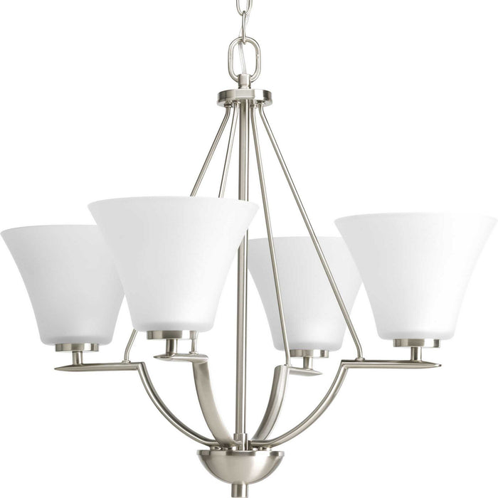 Myhouse Lighting Progress Lighting - P4622-09 - Four Light Chandelier - Bravo - Brushed Nickel