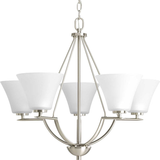 Myhouse Lighting Progress Lighting - P4623-09 - Five Light Chandelier - Bravo - Brushed Nickel