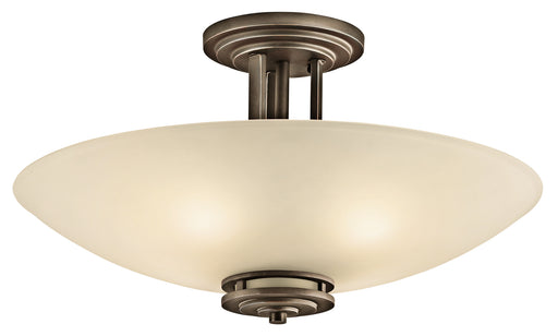 Myhouse Lighting Kichler - 3677OZ - Four Light Semi Flush Mount - Hendrik - Olde Bronze