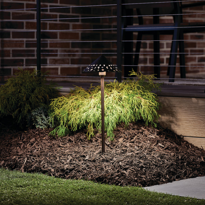 Myhouse Lighting Kichler - 15871TZT - LED Hammered Roof - Landscape Led - Textured Tannery Bronze