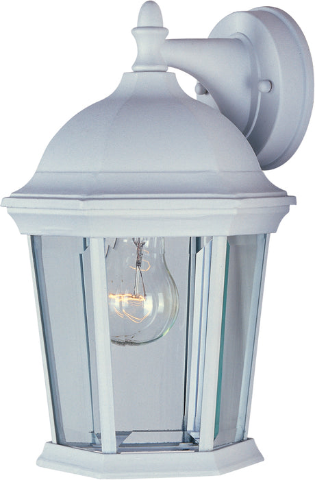 Myhouse Lighting Maxim - 1024WT - One Light Outdoor Wall Lantern - Builder Cast - White