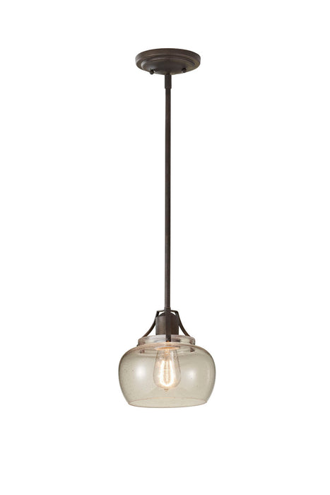 Myhouse Lighting Generation Lighting - P1234RI - One Light Pendant - Urban Renewal - Rustic Iron