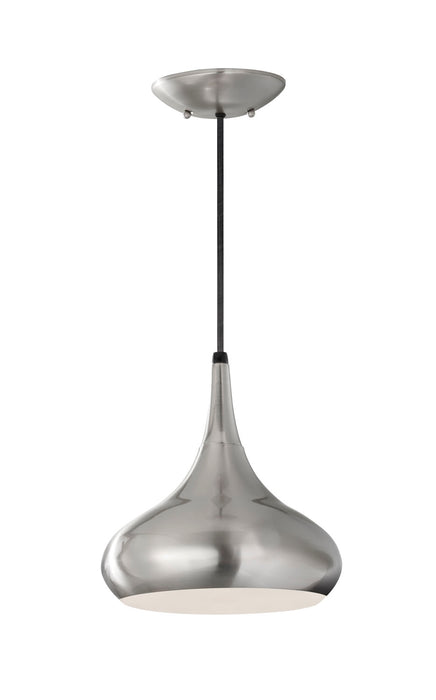 Myhouse Lighting Generation Lighting - P1253BS - One Light Pendant - Belle - Brushed Steel