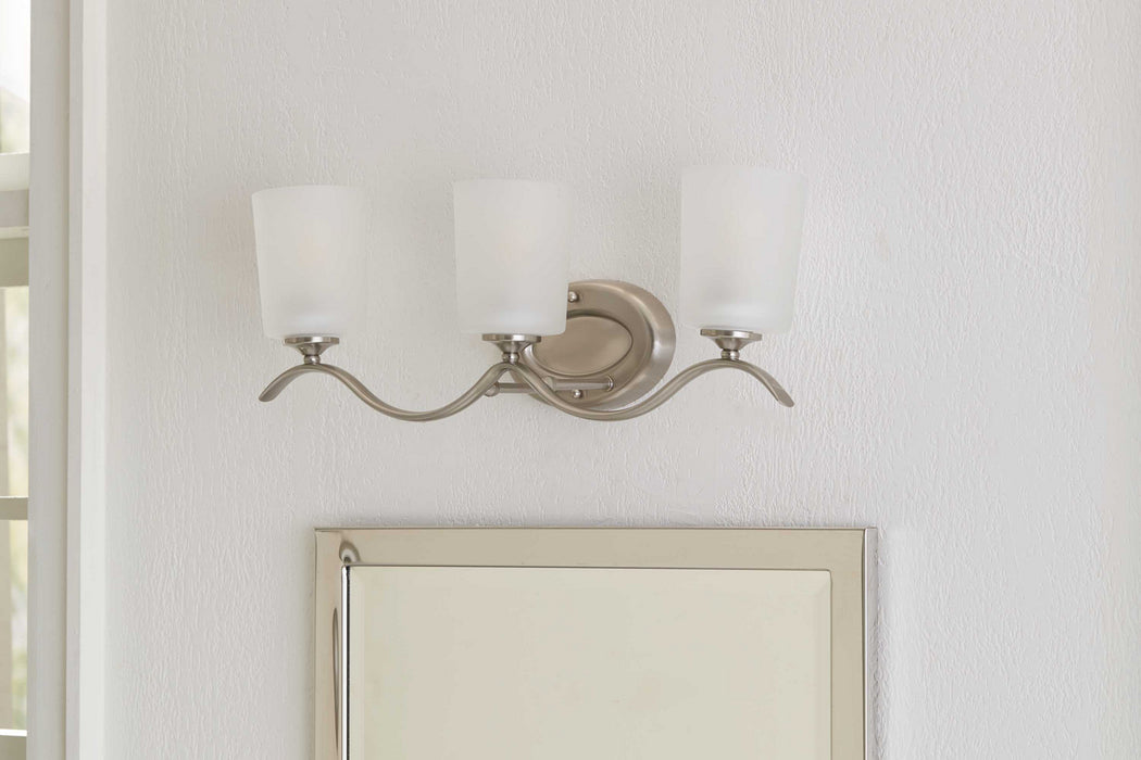 Myhouse Lighting Progress Lighting - P2020-09 - Three Light Bath Bracket - Inspire - Brushed Nickel