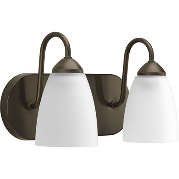 Myhouse Lighting Progress Lighting - P2707-20 - Two Light Bath - Gather - Antique Bronze