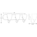 Myhouse Lighting Progress Lighting - P2708-20 - Three Light Bath - Gather - Antique Bronze