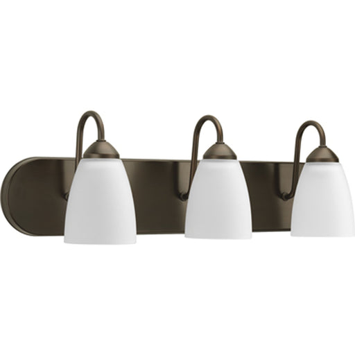 Myhouse Lighting Progress Lighting - P2708-20 - Three Light Bath - Gather - Antique Bronze