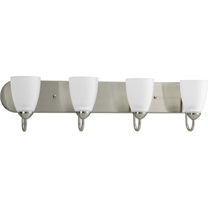 Myhouse Lighting Progress Lighting - P2709-09 - Four Light Bath - Gather - Brushed Nickel