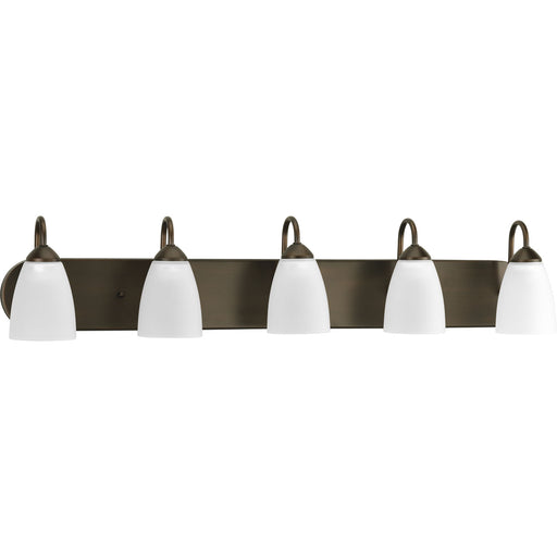 Myhouse Lighting Progress Lighting - P2713-20 - Five Light Bath - Gather - Antique Bronze