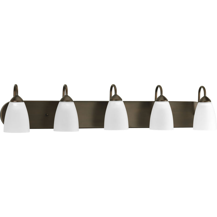 Myhouse Lighting Progress Lighting - P2713-20 - Five Light Bath - Gather - Antique Bronze