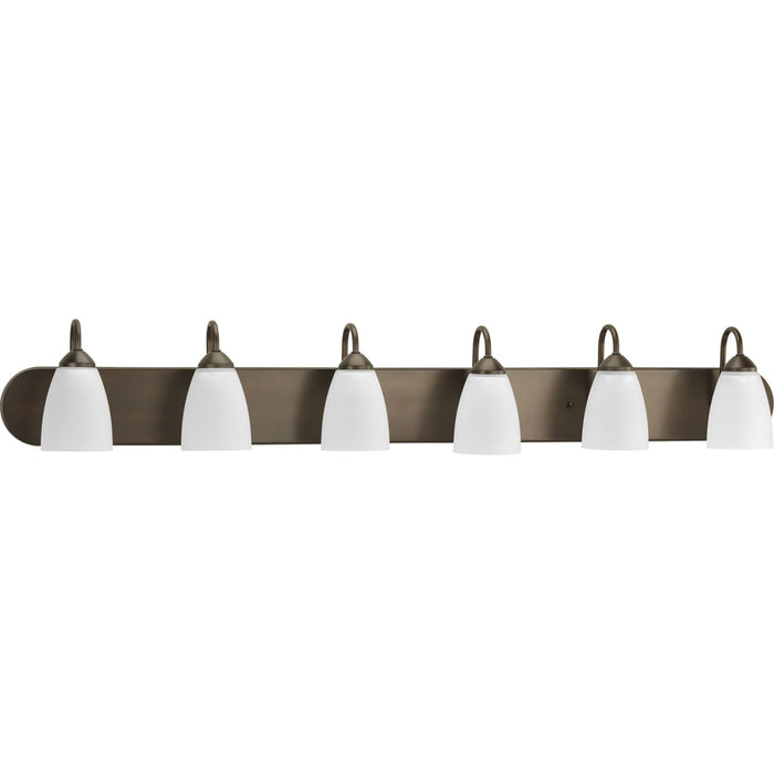 Myhouse Lighting Progress Lighting - P2714-20 - Six Light Bath - Gather - Antique Bronze