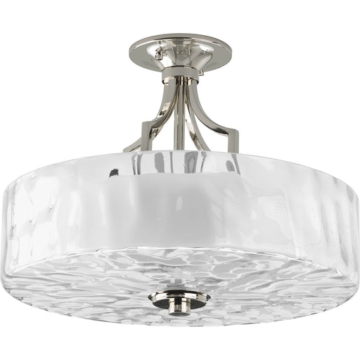 Myhouse Lighting Progress Lighting - P3434-104 - Two Light Semi-Flush Mount - Caress - Polished Nickel