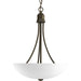 Myhouse Lighting Progress Lighting - P3914-20 - Two Light Foyer Pendant - Gather - Antique Bronze