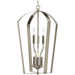 Myhouse Lighting Progress Lighting - P3929-09 - Six Light Foyer Pendant - Gather - Brushed Nickel