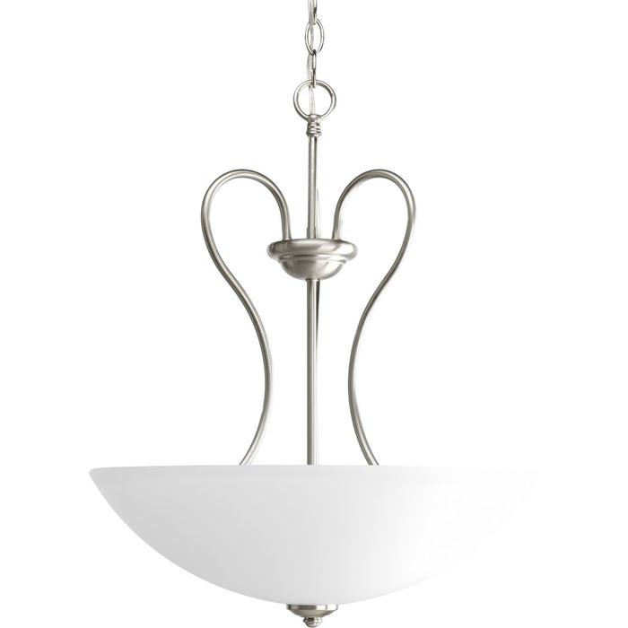 Myhouse Lighting Progress Lighting - P3955-09 - Three Light Pendant - Heart - Brushed Nickel