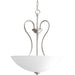 Myhouse Lighting Progress Lighting - P3955-09 - Three Light Pendant - Heart - Brushed Nickel