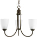 Myhouse Lighting Progress Lighting - P4440-20 - Three Light Chandelier - Gather - Antique Bronze