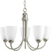 Myhouse Lighting Progress Lighting - P4441-09 - Five Light Chandelier - Gather - Brushed Nickel