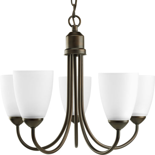 Myhouse Lighting Progress Lighting - P4441-20 - Five Light Chandelier - Gather - Antique Bronze