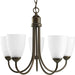 Myhouse Lighting Progress Lighting - P4441-20 - Five Light Chandelier - Gather - Antique Bronze