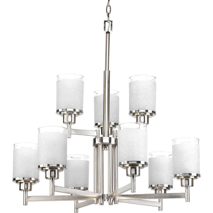 Myhouse Lighting Progress Lighting - P4626-09 - Nine Light Chandelier - Alexa - Brushed Nickel