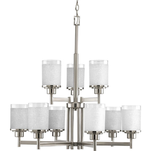 Myhouse Lighting Progress Lighting - P4626-09 - Nine Light Chandelier - Alexa - Brushed Nickel