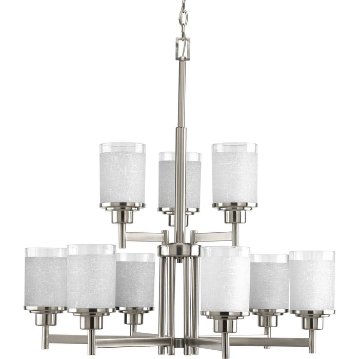 Myhouse Lighting Progress Lighting - P4626-09 - Nine Light Chandelier - Alexa - Brushed Nickel