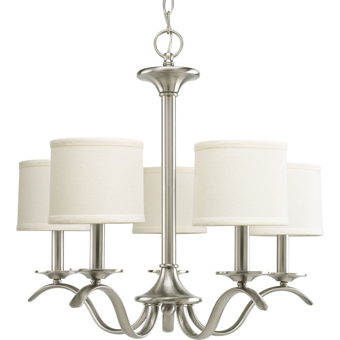 Myhouse Lighting Progress Lighting - P4635-09 - Five Light Chandelier - Inspire - Brushed Nickel