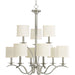 Myhouse Lighting Progress Lighting - P4638-09 - Nine Light Chandelier - Inspire - Brushed Nickel