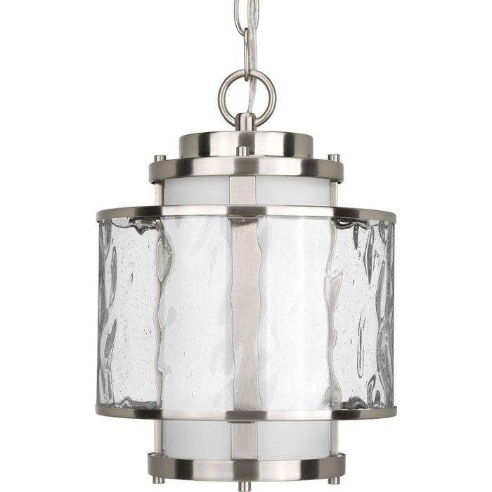 Myhouse Lighting Progress Lighting - P5589-09 - One Light Hanging Lantern - Bay Court - Brushed Nickel