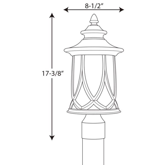 Myhouse Lighting Progress Lighting - P6404-122 - One Light Post Lantern - Resort - Aged Copper