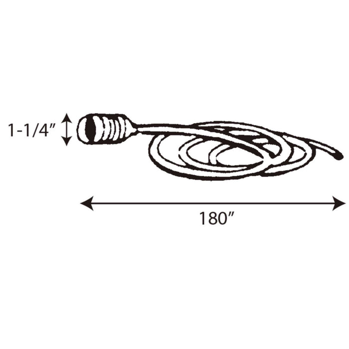 Myhouse Lighting Progress Lighting - P8625-30 - Cord Extender - Accessory Cord/Socket - White