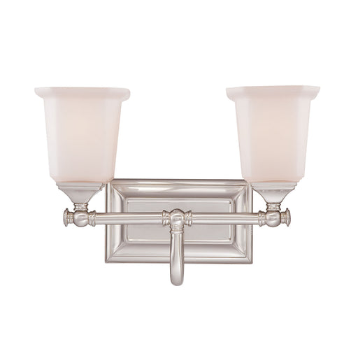 Myhouse Lighting Quoizel - NL8602BN - Two Light Bath Fixture - Nicholas - Brushed Nickel